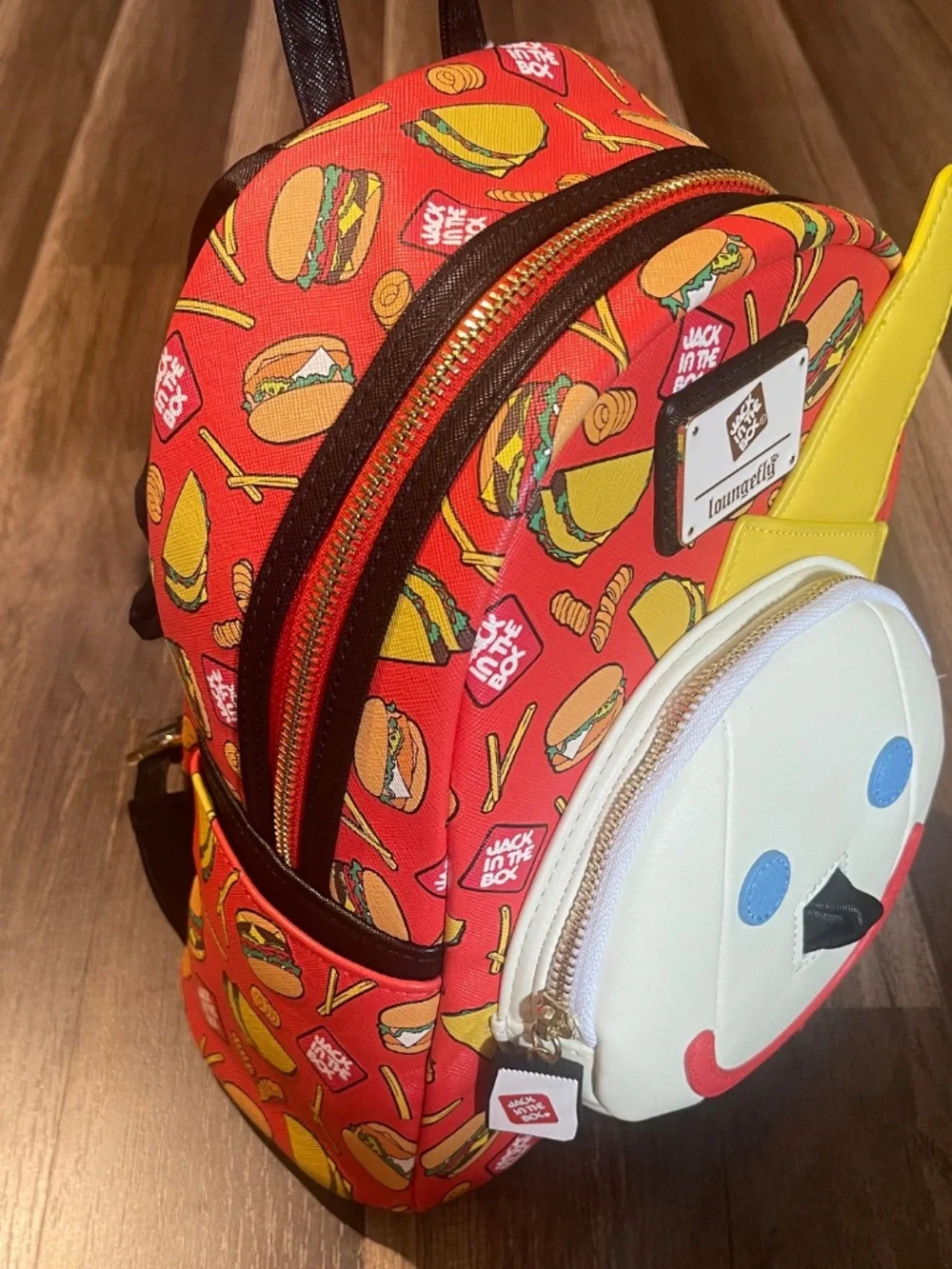 Jack in the Box mini backpack and Curly fry Wallet Loungefly